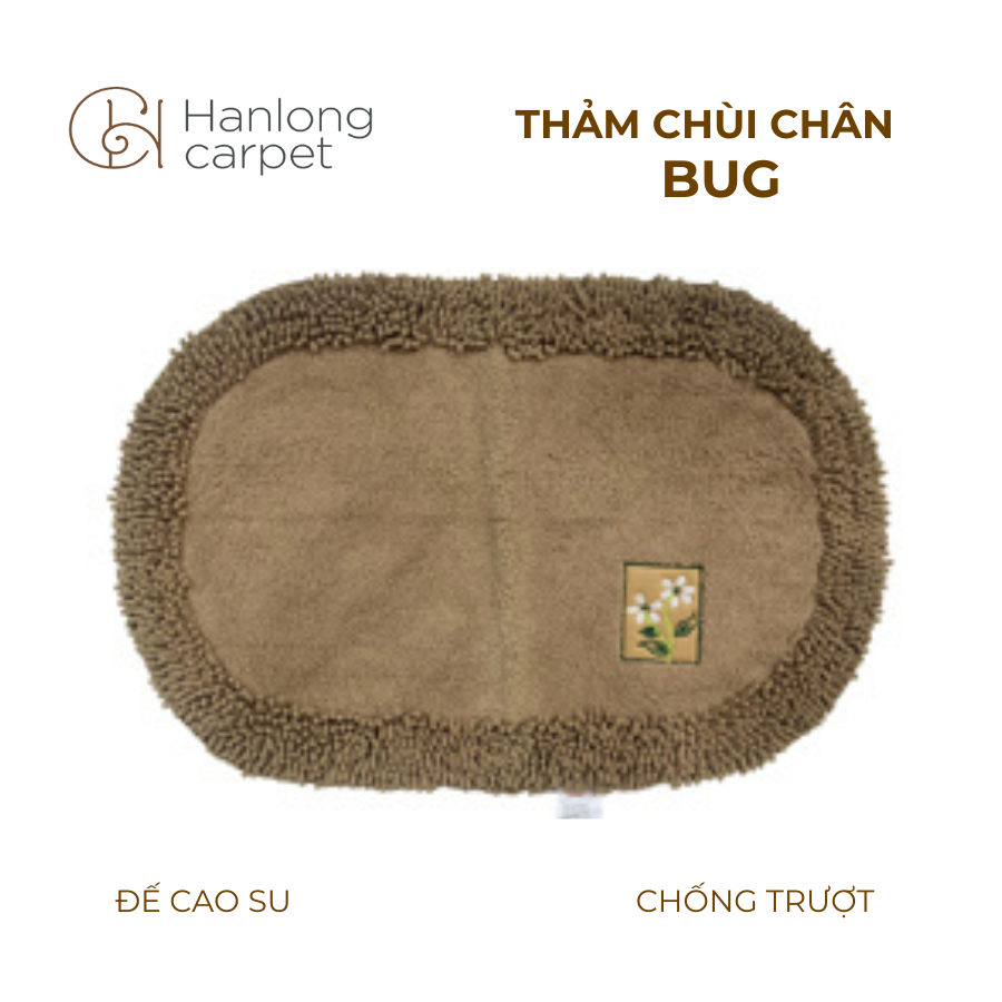 Thảm chùi chân Bug siêu thấm, siêu mềm mượt, chống trơn trượt hồng