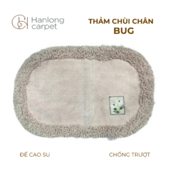 Thảm chùi chân Bug siêu thấm, siêu mềm mượt, chống trơn trượt kem