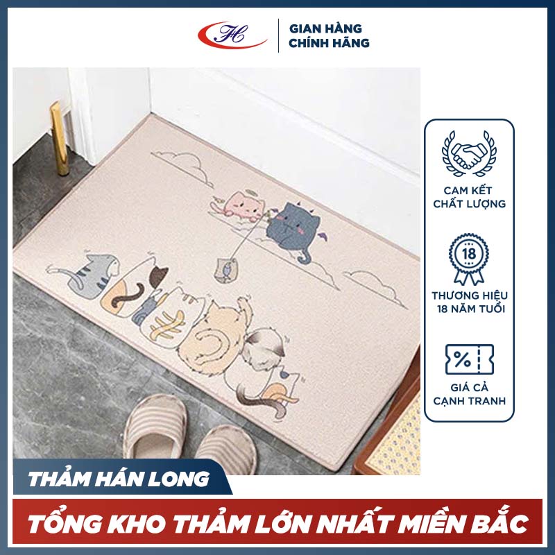 thảm chui chân b9 hoa văn nổi bật