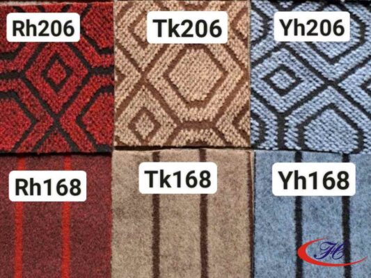 Bảng màu của thảm nỉ hoa kẻ